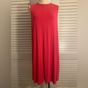 Time and Tru Sleeveless Hot Pink Midi Dress- Size XL